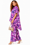 Fuchsia Mosaic High-Low Palazzo Set
