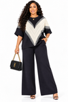 PREORDER 22 BLACK 2- PIECE  KNIT PANT SET