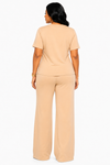 Diamond Glam Rhinestone Pant Set(beige)