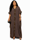 Safari Luxe Leopard Kaftan(Brown)