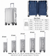 Premium Aluminum Travel Suitcase(Silver)