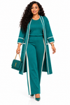 PREORDER 19 GREEN 3-PIECE  KNIT PANT SET