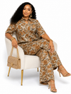 Golden Blossom Keyhole Pant Set