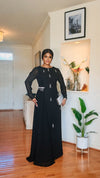 Black Crystal Embellished Maxi Dress ✨🖤
