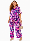 Fuchsia Mosaic High-Low Palazzo Set
