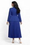 Monarch Pleated Skirt Set(DARK BLUE)