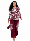 PREORDER 31-WINE  2- PIECE  KNIT PANT SET