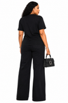 🌺 Ruby Bloom Luxe Stretch Denim Set(Black)