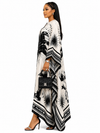 Tropical Noir Kaftan(Black)