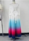 multiple colors miyaki dress