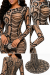 Pearl Majesty Sheer Couture Gown(Black)