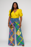 Neon Disco Wide-Leg Denim(Bottom)