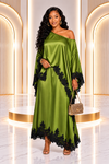 The Valencia Luxe Skirt Set(Green)