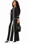 PREORDER 19 BLACK 3-PIECE  KNIT PANT SET