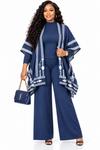 PREORDER 11- NAVY 3-PIECE KNIT PANT SET