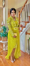 COUTURE 4 PIECE SKIRT SET(LIME)