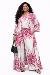 Floral Breeze 3-Piece Pant Set(Pink)