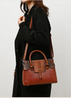 CROCODILE PATTERNS FASHION BAG(BROWN)