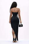 Midnight Diamond Illusion Luxe Bandage Gown