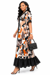 Iconic Flow Maxi Dress – Emerald Abstract