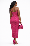 Pearl Luxe Sculpt Bandage Dress(Pink)