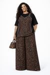 Savannah luxe Wide-Leg 2-Piece Set(BROWN)
