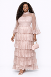 Seraphina Lace Tiered Maxi Gown