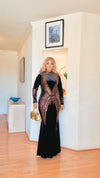 Majesty Rhinestone Velvet Gown(BLACK)