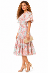 Paisley Garden Tiered Midi Dress