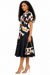 Modern Art Elegance Midi Dress