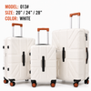 Voyager Elite 3-Piece Hardside Luggage Set(CREAM)