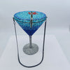 PREORDER-Ocean Luxe Crystal Martini Clutch — Blue Ombre