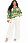 PREORDER 20- WHITE 2- PIECE  KNIT PANT SET
