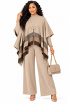 PREORDER 08 – BEIGE 3-PIECE KNIT PANT SET