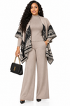 PREORDER 12 - CAMEL 3-PIECE KNIT PANT SET