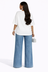 Flame Queen Rhinestone Denim Set