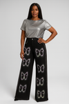 Glam Flutter Butterfly Cutout Denim(Bottom)