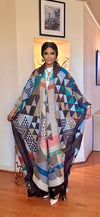 TRIBAL HOODED KNIT DUSTER(MULTI COLOR)