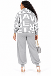 PREORDER 29- GRAY  2- PIECE  JOGGERS KNIT PANT SET