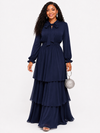 Serenity Layers Maxi Dress(Navy)