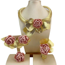  rosette Bloom Gold-Plated Jewelry Set