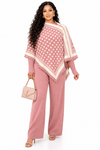 PREORDER 35 - PINK  3-PIECE  KNIT PANT SET
