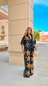 Golden Star Power Denim pants Set(Black/Gold)