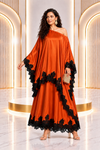The  Valencia Luxe Skirt Set(burnt orange)