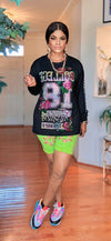 Longsleeve rhinestone sweatshirt (BLACK)