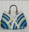 BOWTIE STRAW BAG(BLUE)