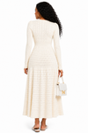 Timeless Grace Knit Maxi Dress(cream)
