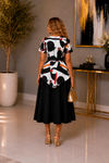 Modern Art Elegance Midi Dress