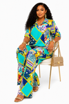 Tropical Mosaic Pant Set
