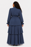 Serenity Layers Maxi Dress(Navy)